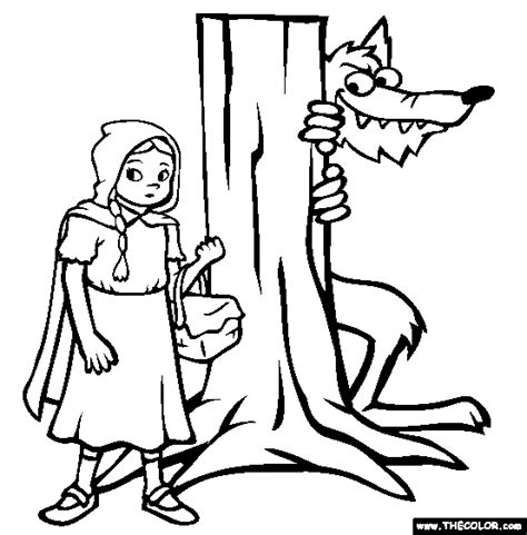 Red Riding Hood Online Coloring Page