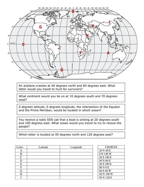 Map Skills Worksheets Printable