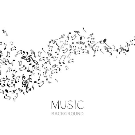 3800 Music Notes Background Black Stock Illustrations Royalty Free
