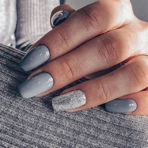 15 Trendy Grey Nails Ideas To Try Right Now Styleoholic