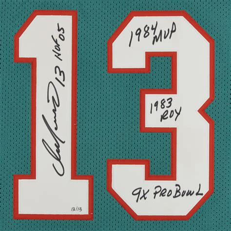 Dan Marino Miami Dolphins Autographed And Inscribed Mitchell And Ness