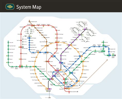 This map is an online web application. LTA unveils new MRT system map & transit signage system ...