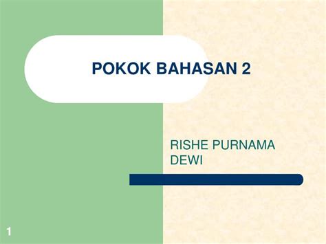 Ppt Pokok Bahasan 2 Powerpoint Presentation Free Download Id4170849