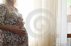 caressing belly slow pregnant motion bright her women backlight natural