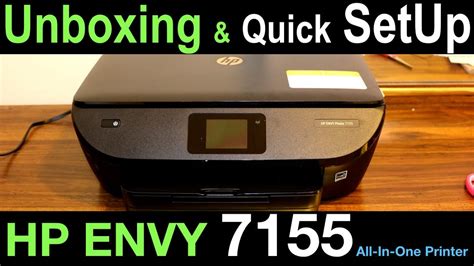 Hp Envy 7155 Setup Unboxing And Copy Test Review📄🖨 Youtube