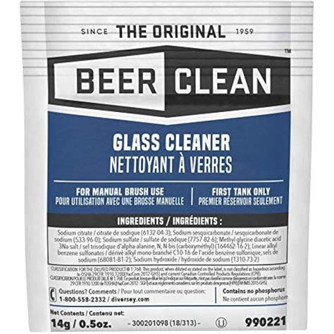 Beer Clean Glass Cleaner 0 5 Ounce 100 Pack Industrial And Scientific Ebay