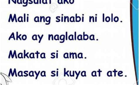 Pagsasanay Sa Pagbasa Mga Salita Parirala At Pangungusap Mobile Legends