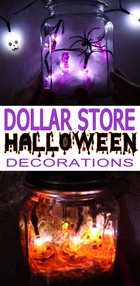Dollar Store Halloween Decorations Easy Diy And Scary Mason Jar Lights Simple And Creepy Ideas