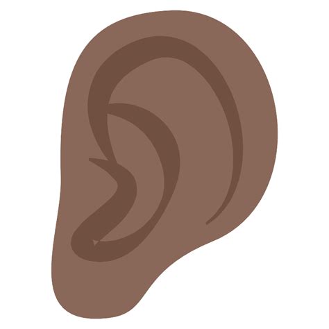 Ear Dark Skin Tone Vector Svg Icon Svg Repo