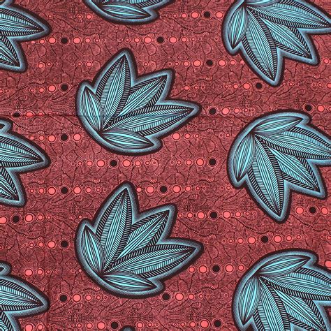 African Print Leaf Fabric - African Print - African Fabrics | Africa 