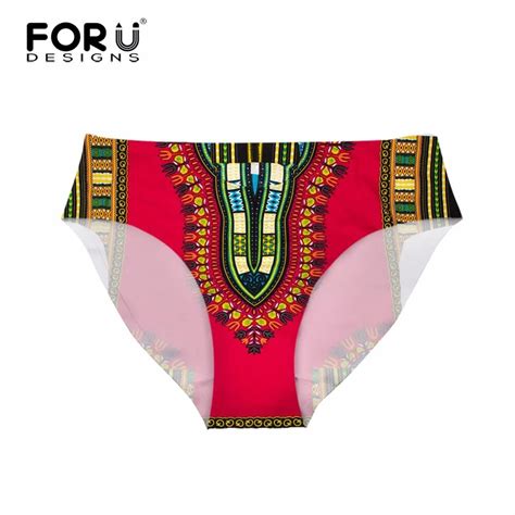 Forudesigns Brazil Bottom Swimwear Separates African Retro Printed Brazilian Bikini Bottoms