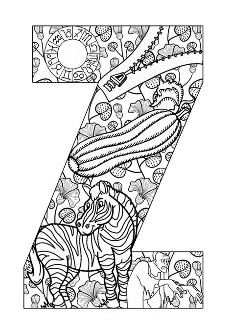 Letter Coloring Pages For Adults At Getdrawings Free Download
