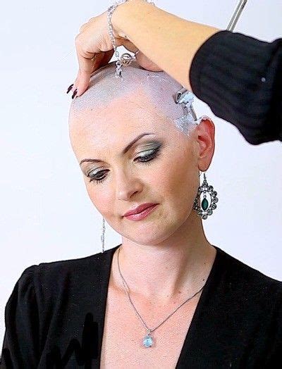 Pin By David Connelly On 1 Style Bald Women Woman Shaving Shaved Head