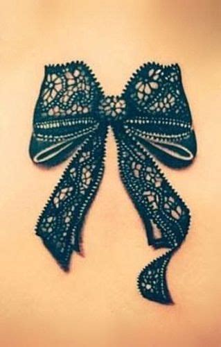 Lace Ribbon Tattoo The Detail Is Amazing Lace Bow Tattoos Lace