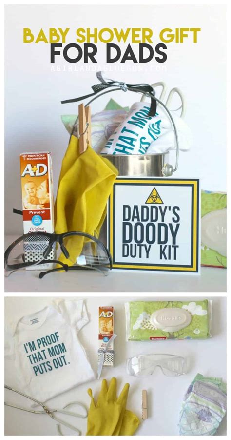 Funny Baby Shower T Daddy Doody Duty Kit A Girl And A Glue Gun