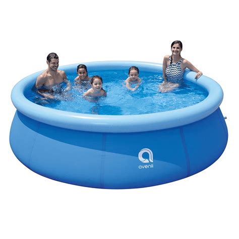 Avenli Above Ground Swimming Pools Inflatable Top Ring Round Pool