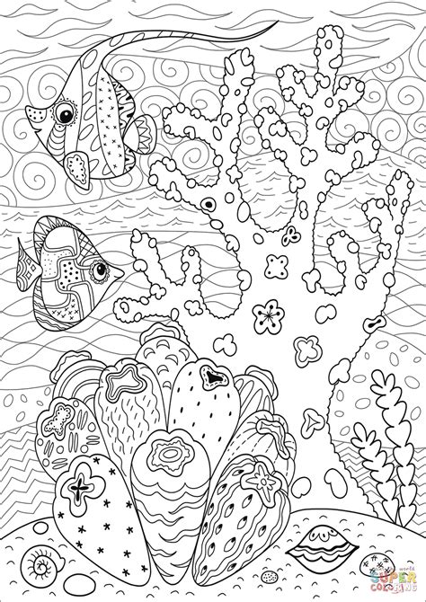 butterflyfish enjoying coral reef coloring page  printable coloring pages
