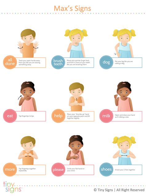Baby Sign Language Reference Chart