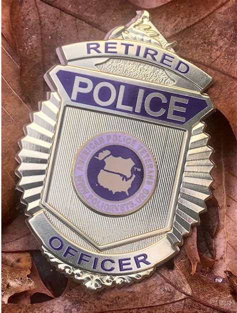 Flexbadge Retired Police Officer Badge With American Police Etsy