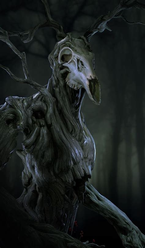 Wendigo Large Mythical Creatures Art Scary Art Creature Concept Art