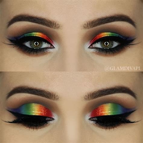 8 Makeup Tutorials That Are Perfect For Pride Beauty In 2019 Eye Makeup Rainbow Makeup Makeup
