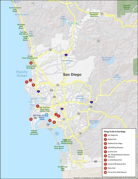 San Diego Map Of California Sammy Coraline