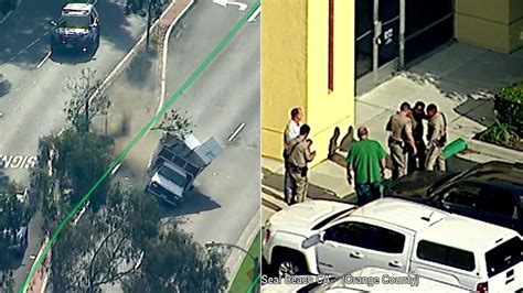 Seal Beach Car Chase Suspect In Police Custody After Pit Maneuver Crash Abc7 Los Angeles