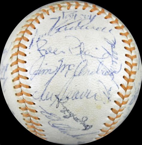 Lot Detail 1969 Ny Mets Vintage Team Signed Baseball W24 Signatures