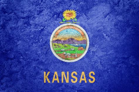 Kansas State Flag Kansas Flag Background Stock Photo Image Of Banner