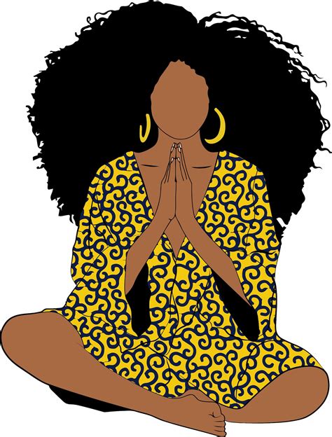 Blessed Svg Afro Black Praying Woman Svg African American Etsy