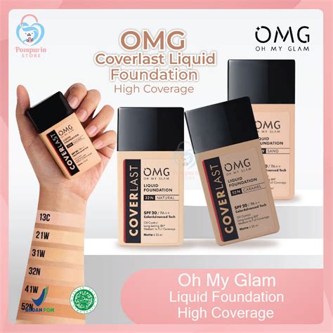 Jual Omg Coverlast Liquid Foundation High Coverage 6shades Spf20 Pa