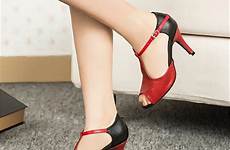 shoes dance latin women heel salsa leather pu comfortable cm material