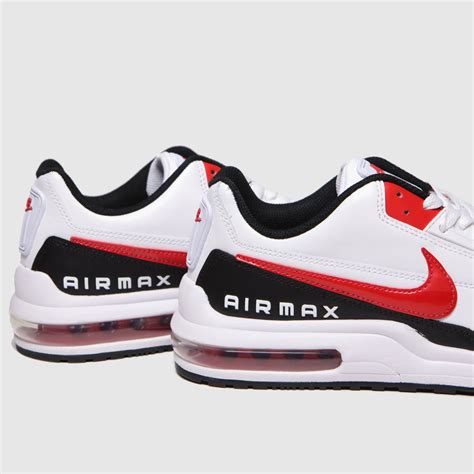 Mens White And Red Nike Air Max Ltd 3 Trainers Schuh