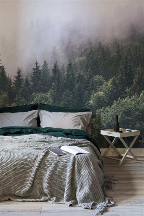 A Bedroom In A Beautiful Style With A Forest Theme ️ Home Decor