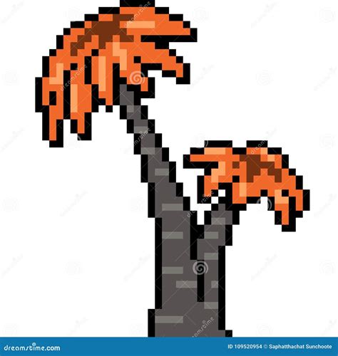 Pixelated Palm Tree