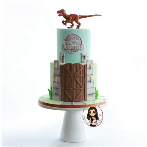 Jurassic World Inspired Cake In 2021 Jurassic World Cake Dinosaur