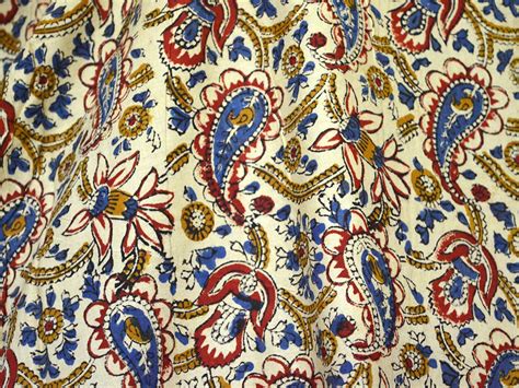 Hand Printed Fabric Indian Block Print Cotton Fabric By