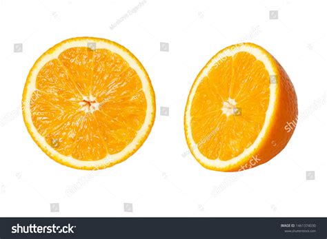 Group Orange Halves Isolated On White Stock Photo 1461374030 Shutterstock