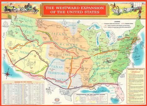 The Westward Expansion Of The United States Curtis Wright Maps
