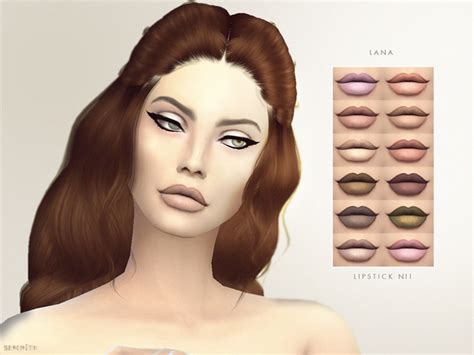 The Sims Resource Lana Lipstick N11 By Serenity Cc • Sims 4 Downloads