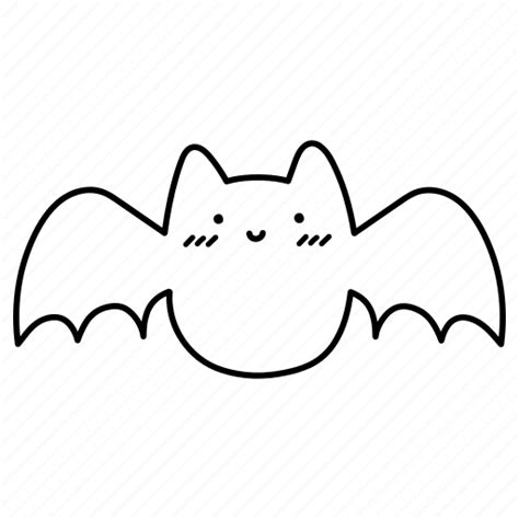 Bat Cute Doodle Halloween Icon Download On Iconfinder