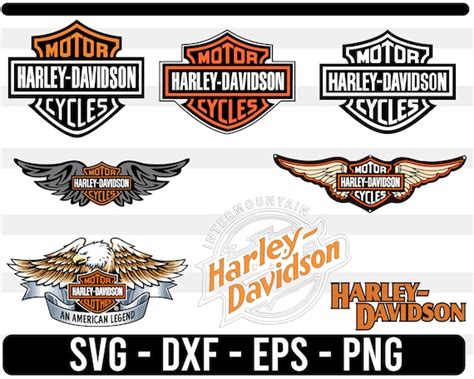 Harley Davidson Svg Png Eps Dxf Motorcycle Motors Logo Vector Etsy