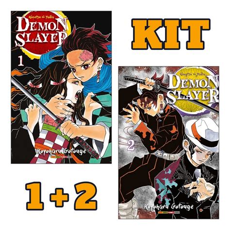 Demon Slayer 1 2 Kimetsu No Yaiba Mangá Kit Panini Star Comics