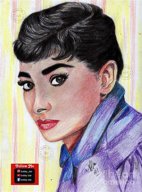 Audrey Hepburn Painting By Bobby Dar Fine Art America