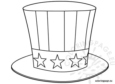 Uncle Sams Hat Coloring Page Coloring Page