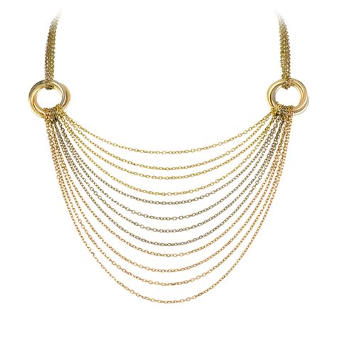 Cartier Trinity draped neclace | Trinity necklace, Necklace, Cartier necklace