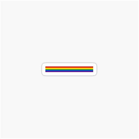 Pride Flag Striped Minimal Art Sticker For Sale By Skr0201 Redbubble