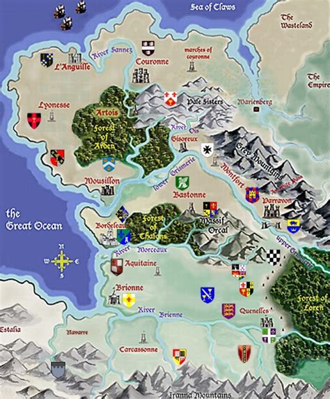 Obraz Bretonnia Map Warhammer Wiki Fandom Powered By Wikia