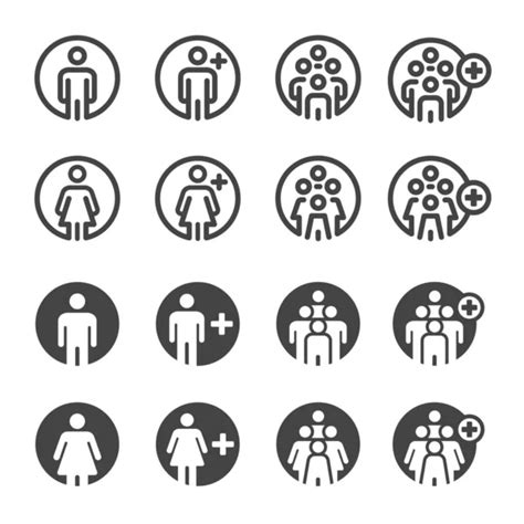 People Icon Set Vector Illustration Stock Vector By ©bspsupanut 446896936