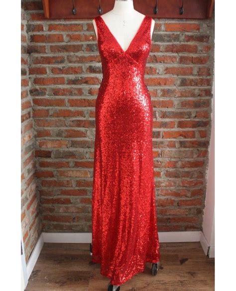 Unique Rose Gold Long Metallic Sequin Bridesmaid Dresses Backless Open Back For Formal S Ck
